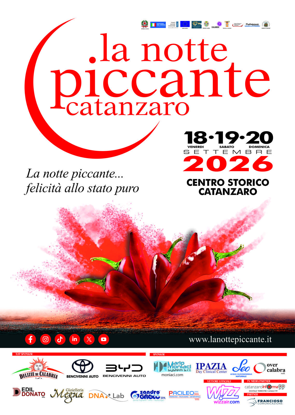 L’ordinanza di Polizia Locale per “La notte Piccante”. Alcune disposizioni scatteranno già da oggi, mercoledì 16 settembre 2026