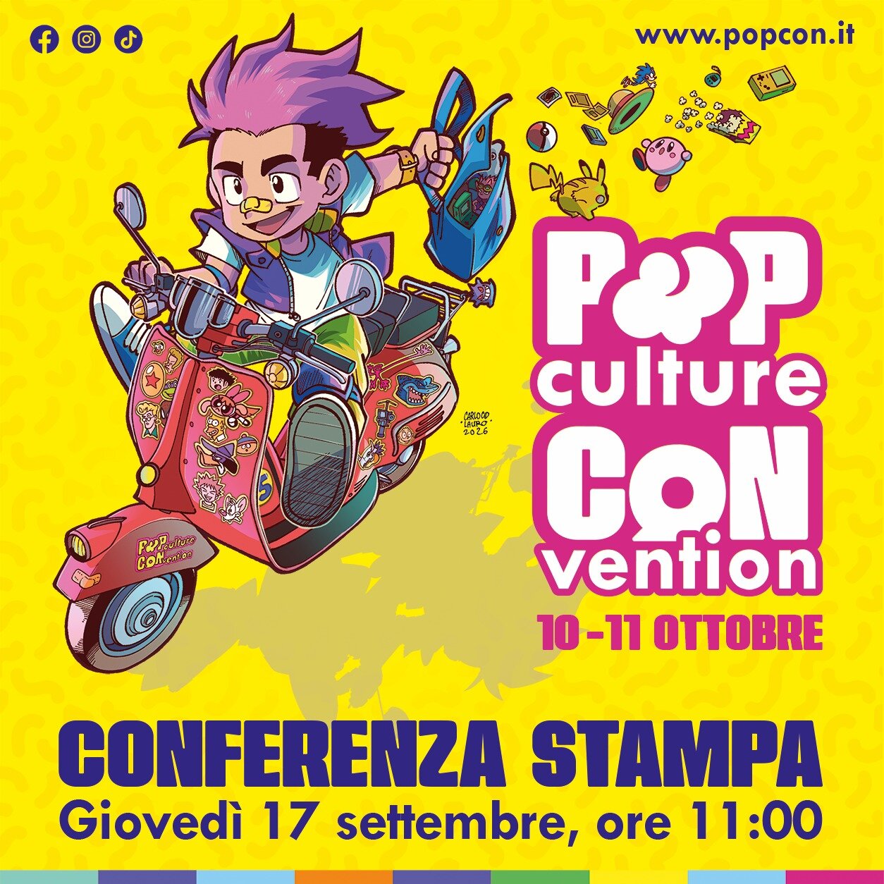 Conferenza stampa di presentazione della prima edizione della Pop Culture Convention
