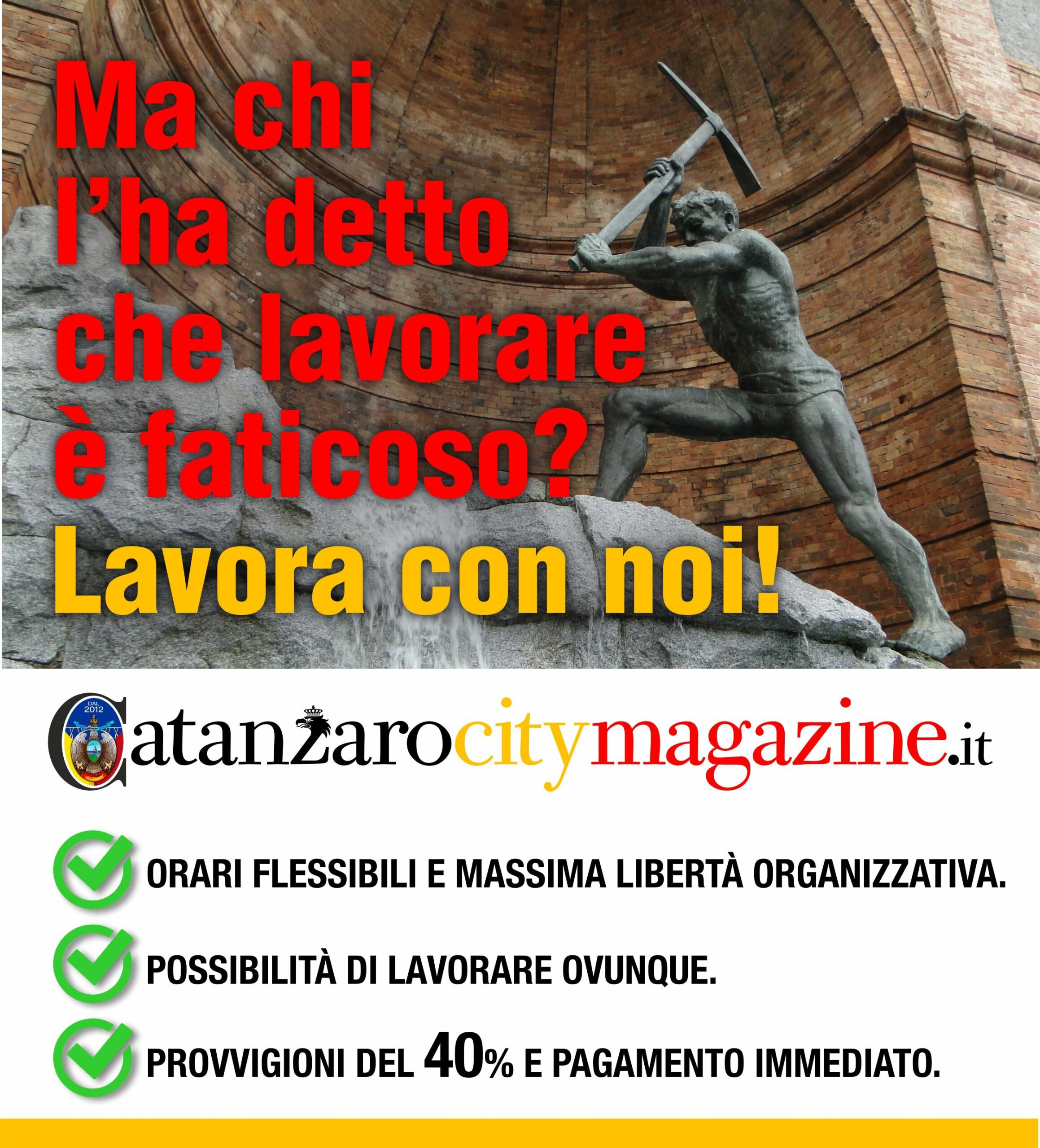 Catanzarocitymagazine.it cerca venditori. Entra anche tu nella nostra squadra!