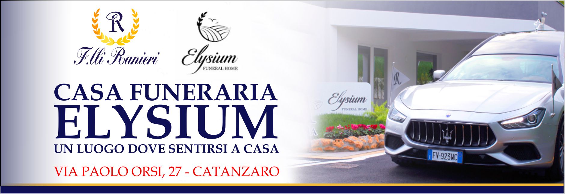 Pubblicità: F.lli Ranieri, Casa funeraria Elysium