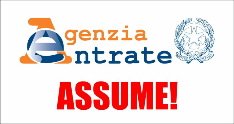 L’Agenzia delle Entrate ha pubblicato un bando di concorso per l’assunzione a tempo indeterminato di 250 unità