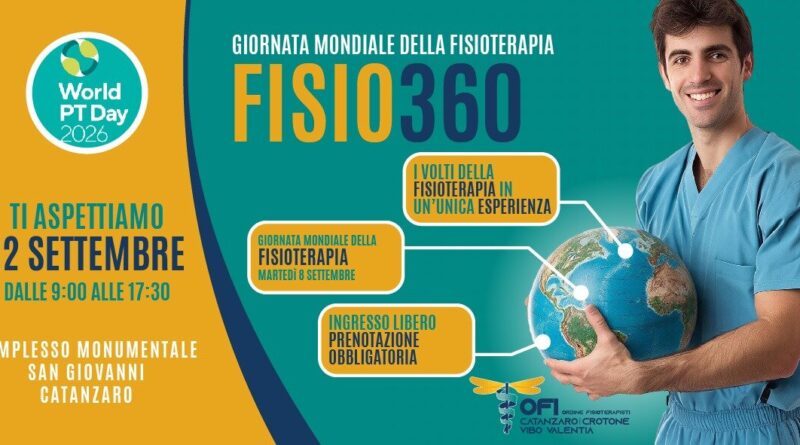 Restituire il movimento, restituire la vita: l’Ordine interprovinciale della Professione Sanitaria di Fisioterapista celebra la propria Giornata Mondiale 2026 con l’evento “FISIO360”.