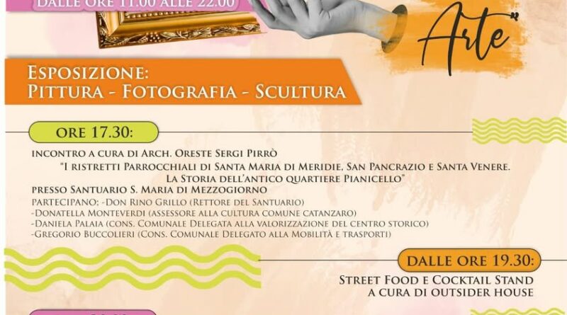 “Vicoli in Arte” organizzato dal Comitato di Quartiere “S. Maria di Mezzogiorno-Pianicello”.