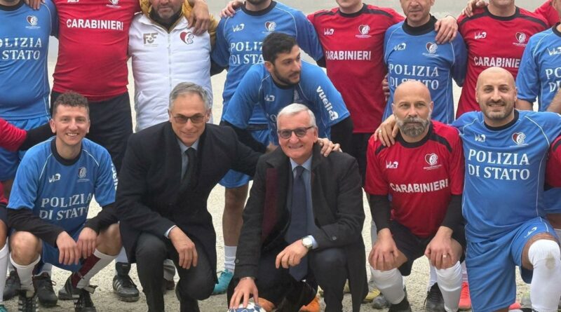 La Polizia di Stato partecipa, unitamente all’Arma dei Carabinieri, alla Partita del Cuore organizzata dall’associazione “Gli Angeli del Sorriso”