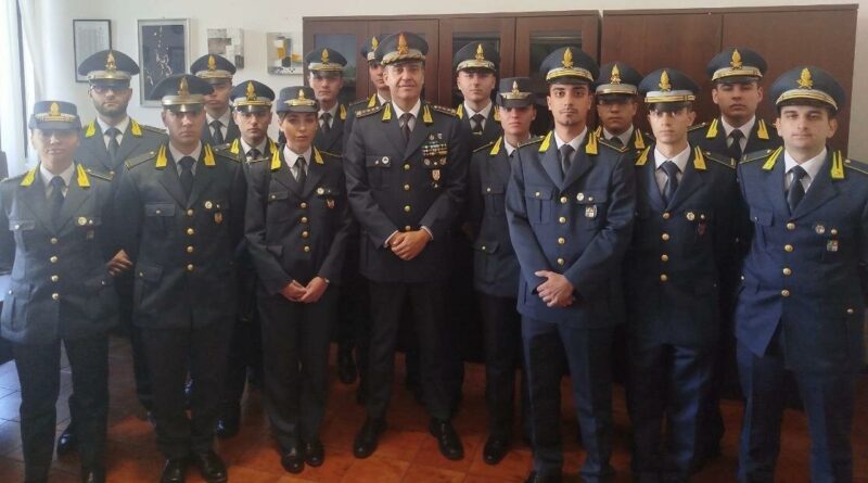 GdiF CATANZARO: 15 NEO ISPETTORI ASSEGNATI AL COMANDO PROVINCIALE PER POTENZIARE LE CAPACITA’ OPERATIVE DEI REPARTI TERRITORIALI.
