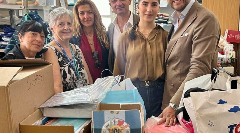 “Zaino Sospeso”, conclusa la raccolta solidale dei Lions Catanzaro Host: il materiale a Nati per Amare