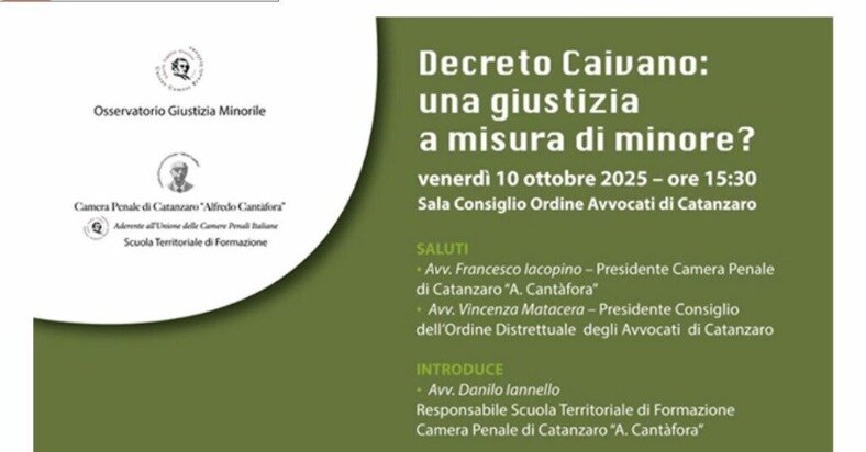 ‘’Decreto Caivano: una giustizia a misura di minore?’’.