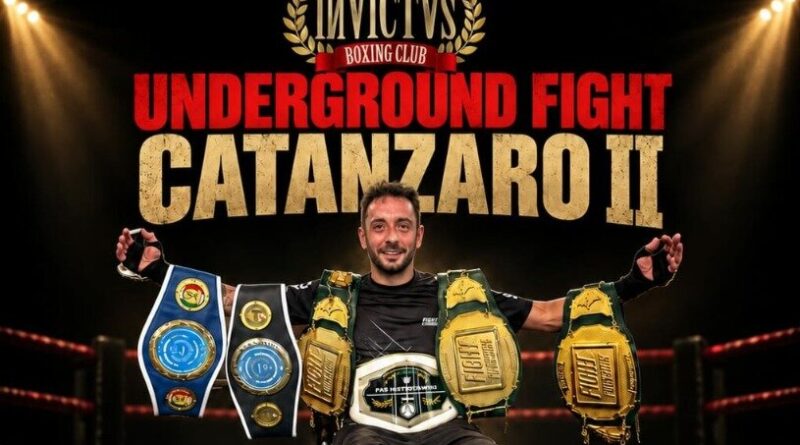 UNDERGROUND FIGHT CATANZARO II: IL 17 E 18 OTTOBRE LA GRANDE BOXE TORNA A CATANZARO CON L'INVICTUS BOXING CLUB