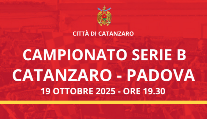 Zona Giallorossa per Catanzaro - Padova: le disposizioni su parcheggi, traffico e viabilità