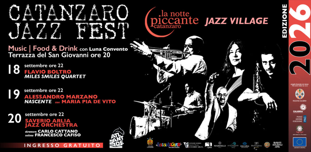 CATANZARO JAZZ FEST XXVI 18 settembre | 4 ottobre 2026