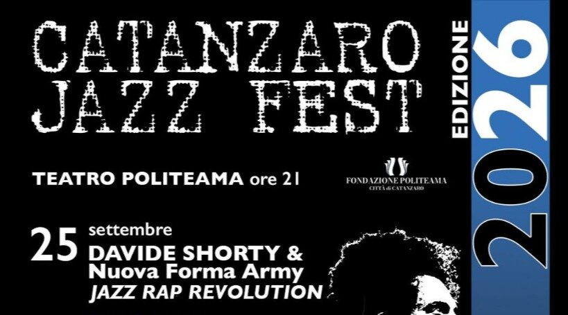 DAVIDE SHORTY & NUOVA FORMA ARMY, VENERDI 25 SETTEMBRE AL TEATRO POLITEAMA ANZICHÉ IN PIAZZA PREFETTURA