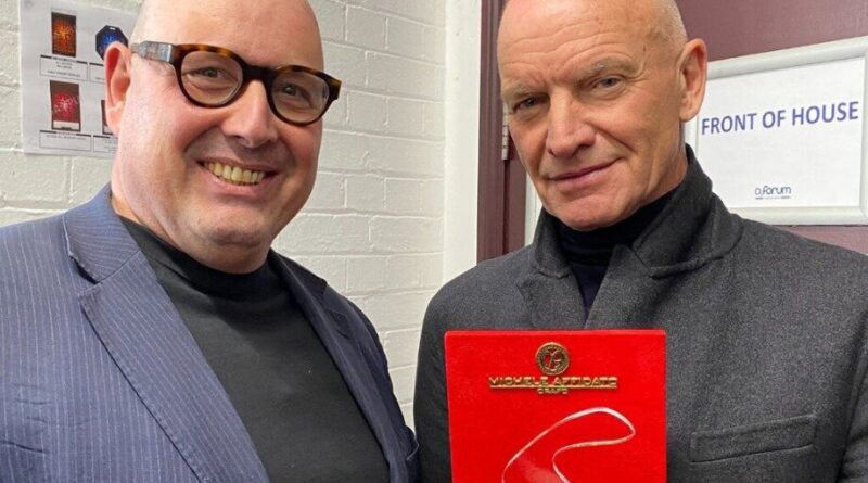 STING PREMIATO CON IL “LONDON ONE RADIO AWARD 2025” FIRMATO MICHELE AFFIDATO