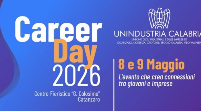 Lavoro, Unindustria Calabria presenta il Career Day: a maggio più di 100 imprese e opportunità di lavoro in tutti i settori operativi