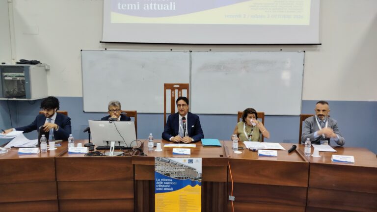 COMUNICATO STAMPA SANZIONI TRIBUTARIE, ALL’UNIVERSITA’ MAGNA GRAECIA DI CATANZARO DUE INTENSE GIORNATE DI CONFRONTO TRA ACCADEMIA E MAGISTRATURA TRIBUTARIA