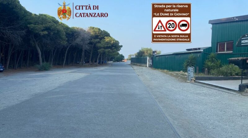 Giovino, da oggi apertura parziale della nuova strada realizzata sull’area sterrata