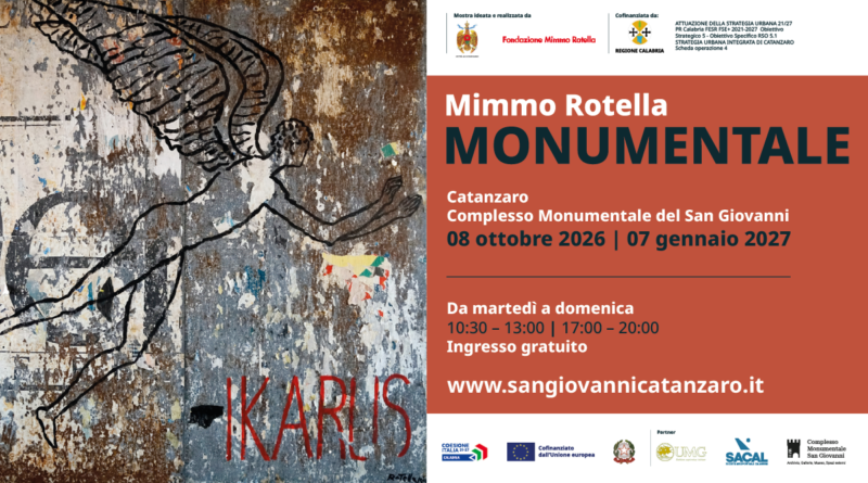 Catanzaro ricorda con una grande mostra la figura e l'opera del maestro Mimmo Rotella, a vent'anni dalla sua scomparsa