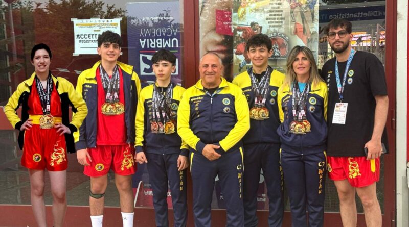 TRIONFO DELL'ACCADEMIA NAZIONALE DI WUSHU KUNG FU DI CATANZARO