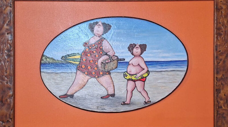 "Spennellando": a Catanzaro l’arte inconfondibile di Claudio Pistoia dove il pennello si fa tela