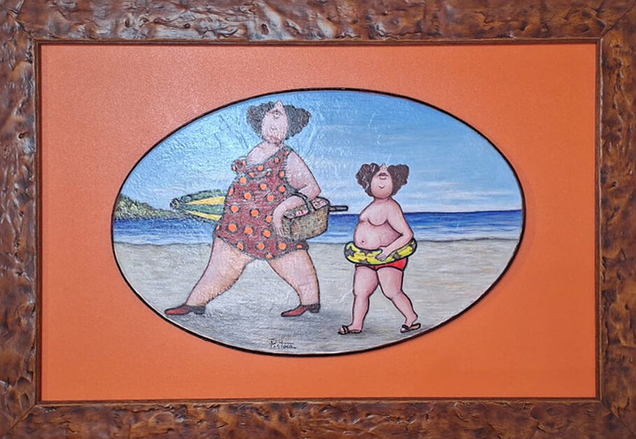 "Spennellando": a Catanzaro l’arte inconfondibile di Claudio Pistoia dove il pennello si fa tela